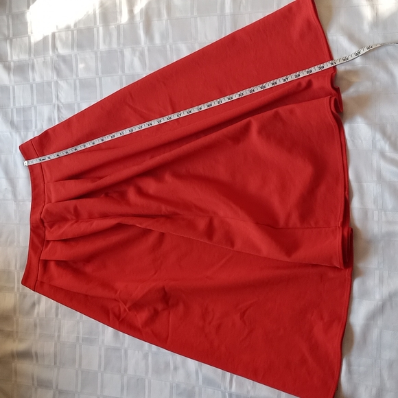 M & S collection Orange flow A-line Midi Skirt - Picture 4 of 9